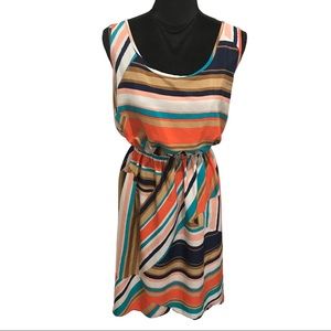 Multi Color High Low Dress